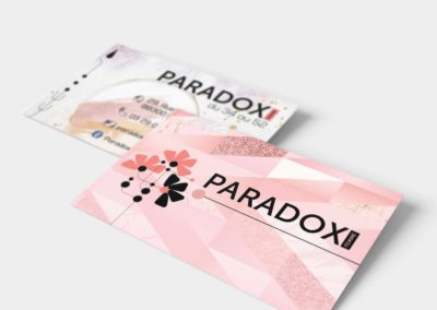 Cartes de visite – Paradox femme