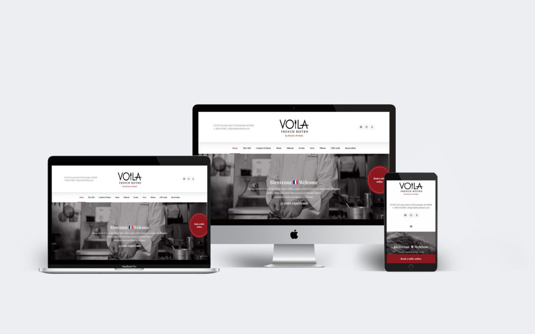 Site web – Voila French Bistro