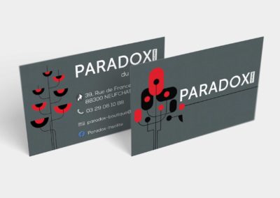 Cartes de visite – Paradox Homme