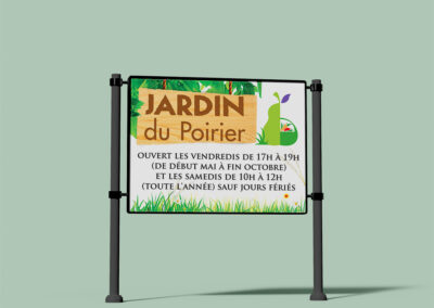 Panneau – Jardin du Poirier