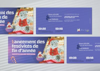 Carton d’invitation – Animations de fin d’année Neufchâteau