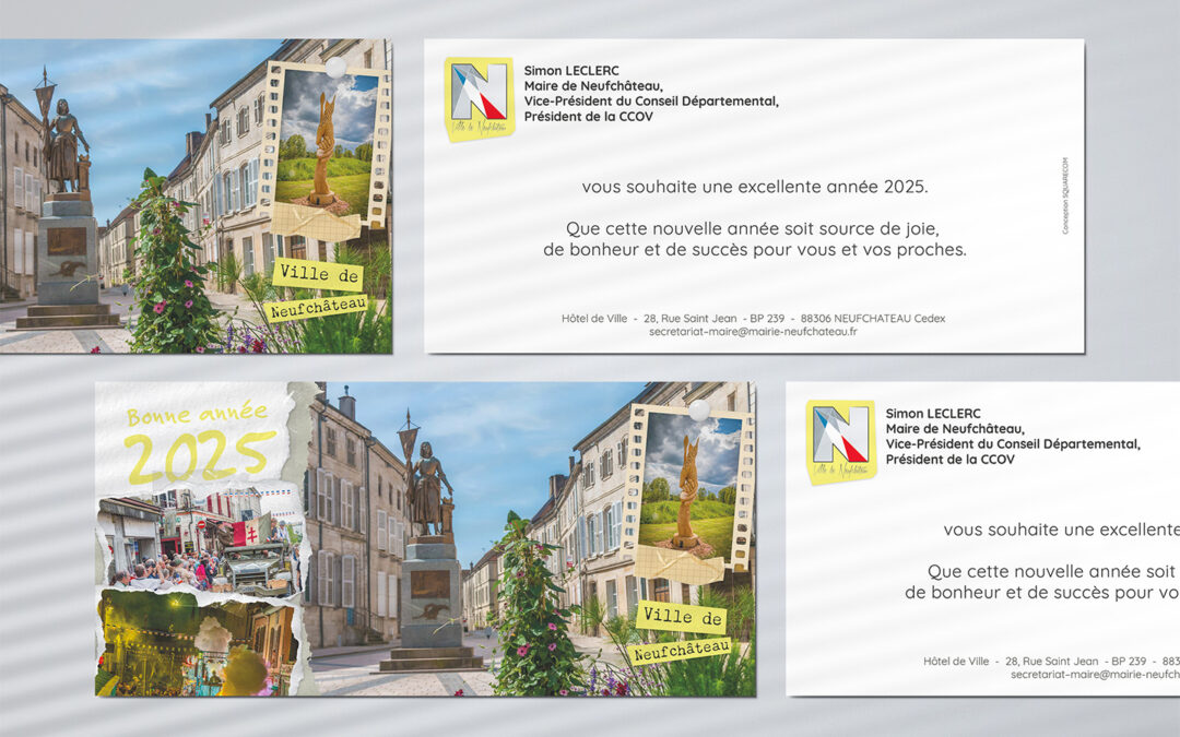 Carte de vœux – Ville de Neufchâteau